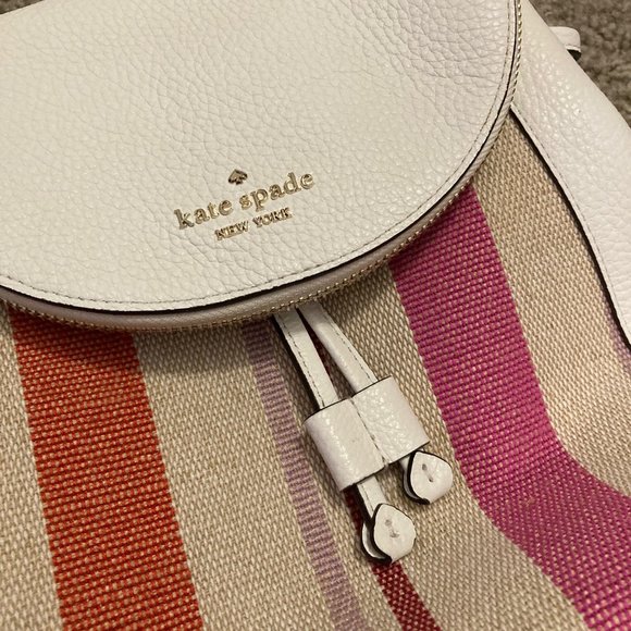 Kate Spade Leila Stripe Canvas Backpack main image 10